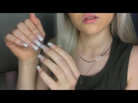 ASMR - FAST & SLOW NAIL TAPPING with LONG NAILS ✨