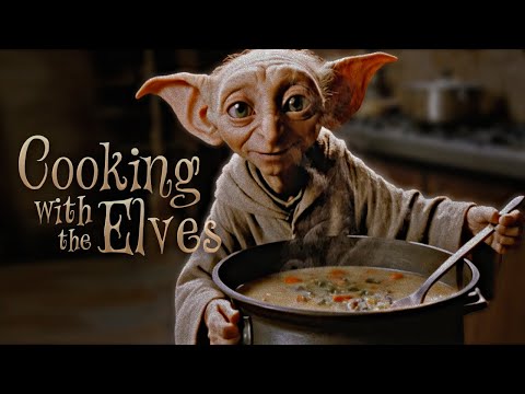 Hogwarts kitchens | Cooking with the House Elves - ASMR Ambience [No Music]