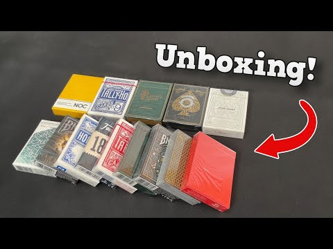 [ASMR] Playing Card Unboxing (Deck Haul)