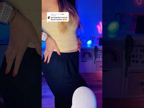 sieht man schon was? Baby-Bauch 11. SSW 🤰 #asmr #asmrsounds #asmrvideo