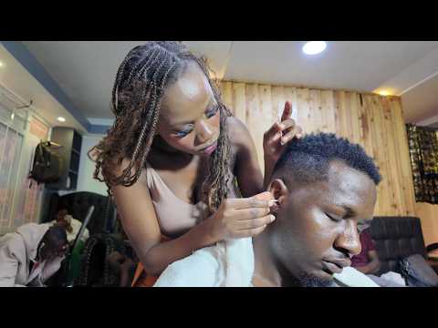 ASMR: Complete Barbershop Pampering | Back, Shoulder, Face Massage & Ear Cleaning