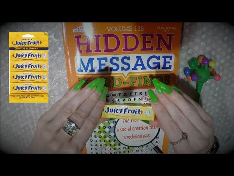 ASMR Extreme Gum Chewing Word Search | Whispered | For Sleep, Studying & Background Sounds