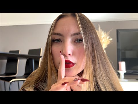 ASMR | ear to ear whispering, mouth sounds, brushing….(german/deutsch) 😈