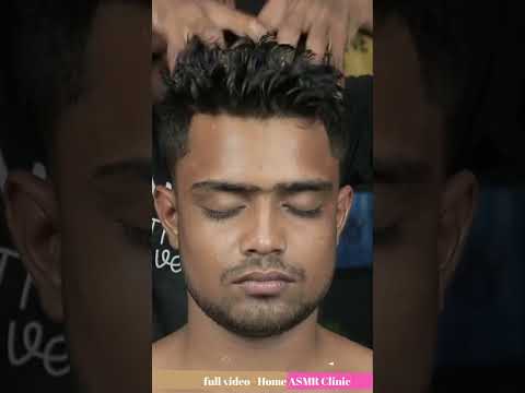 Deep Tissue Body Massage And Deep Tissue Head Massage With Satisfying Neck Cracking ASMR #shorts
