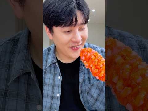 Pink Hotdog MUKBANG🩷🌭 #shorts