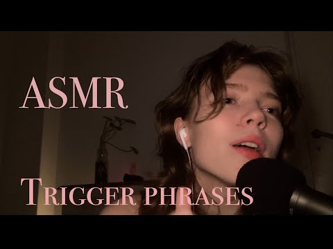 Trigger words ASMR for the tickles 🍂 falling asleep faster