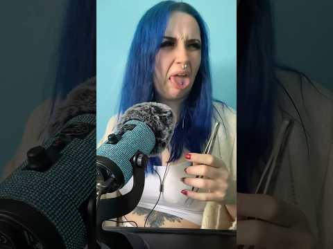 i got a bit of gristle 🤮🥴 #asmr #shorts #asmrbugs #eatingsounds