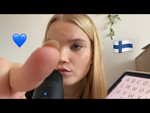 ASMR teaching you Finnish 🇫🇮💙🤍