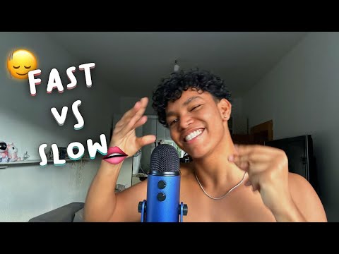 ASMR Slow vs Fast MOUTH SOUNDS 👄