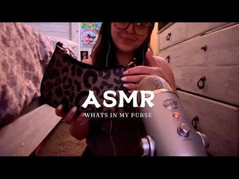ASMR whats in my purse *Tingly Tapping**Whispering*