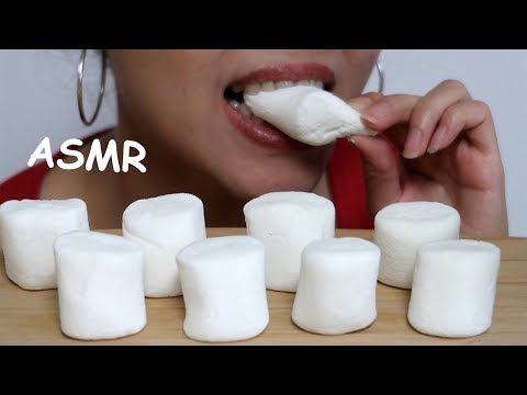 ASMR  Marshmallow Eating Sounds Mukbang | Soft Squishy Fluffy | Comer Malvavisco | 마시멜로 | กินขนมหวาน