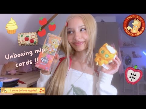 ASMR | Unboxing My Little Pony Kayou Blind Box Trading cards 🍎🍏