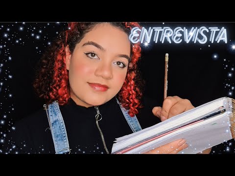 ASMR: ENTREVISTA DE EMPREGO 💖💖