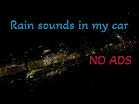 Relaxing rain sounds in my car ⛈️ Satisfying ASMR thunderstorm sounds & car passing visuals! NO ADS