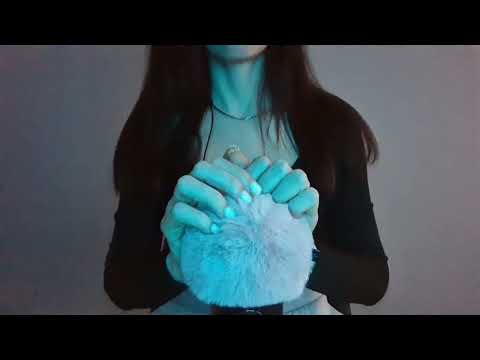 ASMR Brain Massage With Fluffy Mic Cover at 100% Intensity , personal attention, relax