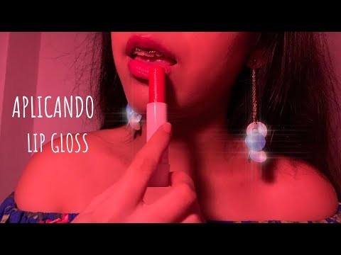 ASMR| ♥Aplicando Lip Gloss ( Lip Gloss Application)♥