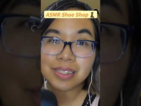 ASMR SHOE SHOP ROLEPLAY (Soft Spoken, Shoe Tapping)  🥾👢 #shorts