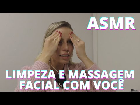 ASMR LIMPEZA E MASSAGEM FACIL COM VOCÊ -  Bruna Harmel ASMR