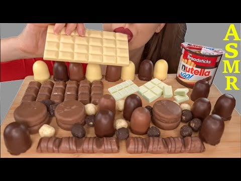 ASMR | Dark & White Chocolate Mukbang | EATING SOUNDS | No Talking | Lady M. ASMR