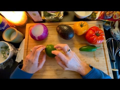 Simple Summer Salad with Mango, Corn & Avocado ~ Cooking with Linda, No frills ASMR