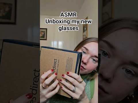 ASMR unboxing my new prescription glasses #asmrtriggers