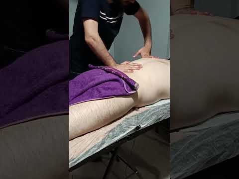 RELAXING MASSAGE FOR BACK MUSCLES AFTER EXERCISE #satisfying #relaxing #asmr #shorts #massage