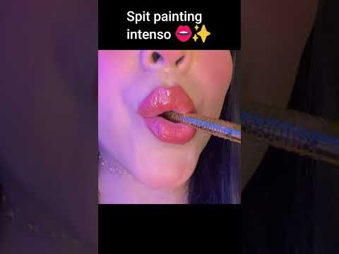 👉 Spit painting intenso 👄✨ (ASMR roleplay de tu mejor amiga) #ASMR #SpitPainting #ASMRLatina #Relax