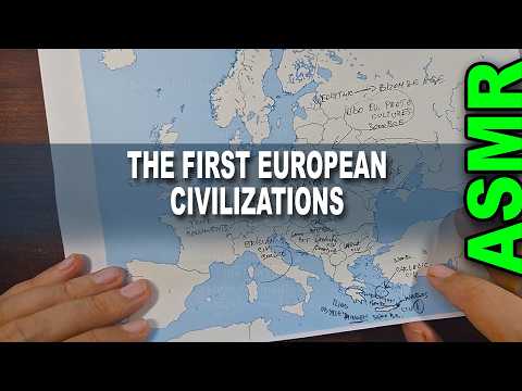 ASMR History: Europe’s First Civilizations in Prehistory | ASMR map tracing + facts