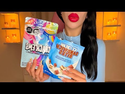 ASMR COMIENDO DULCES LE0FILIZADOS👄✨