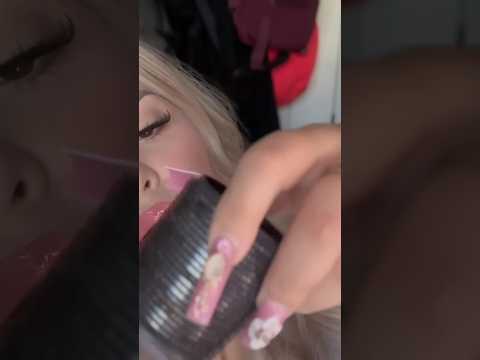 hair rollers application - hairstyle 🎀 #asmrhair #asmrsounds #asmrshorts #asmrhair
