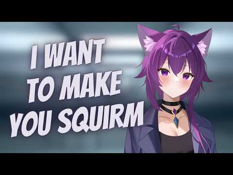 Goth catgirl bully pins you down in the elevator [F4A][ASMR][Hairplay][Ear blowing][Cuddles]