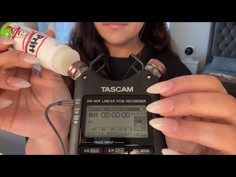 ASMR Glue On Mic Sounds (No Talking) 