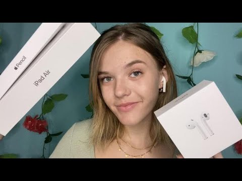 ASMR Apple Haul  (iPad, iPencil & Free Airpods!)