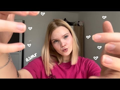 ASMR hand movements, mouth sounds & hand sounds 🩵