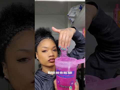 watch me do my hair at 5 am 🫣  *TIRED *