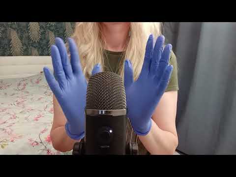 ASMR Pure Tingles: Blue Gloves (No Talking)