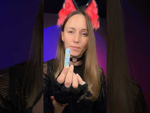 Асмр 🐈‍⬛ Подточу твои ноготочки 🥹 #asmr #асмр