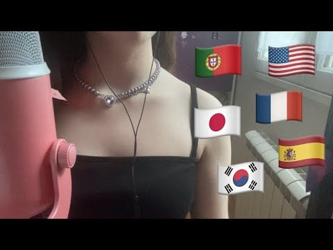 ASMR | Whispering trigger words in 6 languages ₊˚⊹