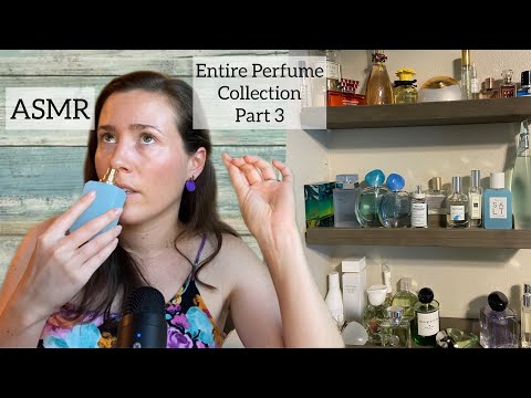 ASMR - My Entire Perfume Collection Pt. 3 - Glass Tapping & Soft Spoken