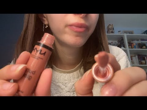 asmr getting your makeup done but I have no idea what I'm doing
