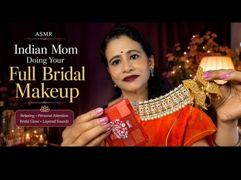 Bengali ASMR Mom Doing Your Bridal Makeup, Jewelry & Hairstyling 💍💄 | Indian Mom Roleplay 