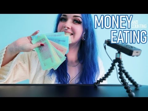 ASMR Counting & Eating MONEY To Manifest Some Fortune (Eating Sounds) 🤑💲
