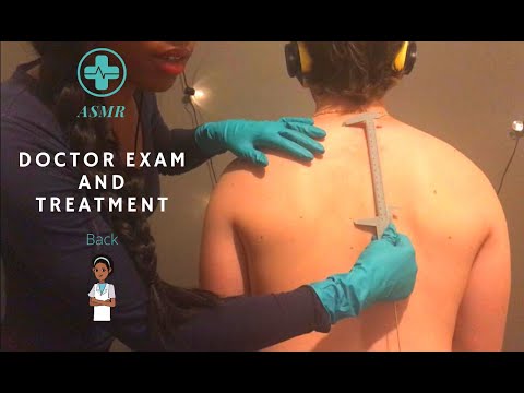 ASMR Francais👩‍⚕ROLEPLAY MÉDECIN_EXAMEN DU DOS ET TRAITEMENT👩‍⚕Doctor checkup and treatment