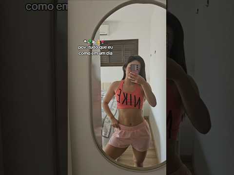 TUDO QUE EU COMO EM 1 DIA 🍳🥦☕️🍌🍷 (ASMR)