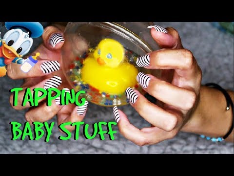 ASMR 52 MIN TAPPING on BABY STUFF 👶🍼😴| No Talking