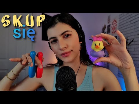 ASMR po polsku SKUP SIĘ I WYKONUJ MOJE POLECENIA na sen 💤