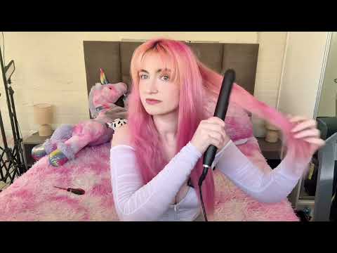💇 Hair Straightening & Brushing ASMR | Relaxing Heat Sounds & Gentle Strokes 🎧💤