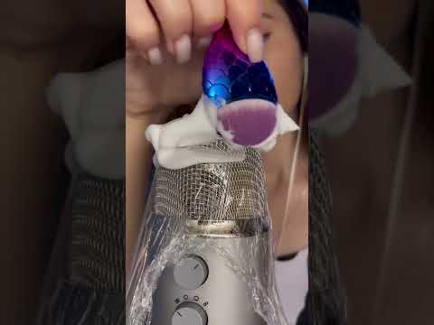 #shorts Asmr foam on microphone