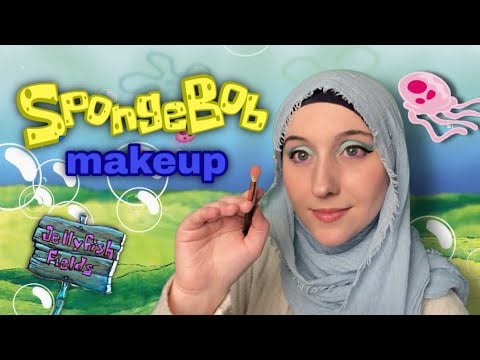 ASMR Doing Your Spongebob Makeup in Jellyfish Fields 🫧🧽🪸