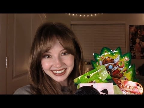 ASMR | Eating Asian Snacks 💖 (rambling and mouth sounds) 